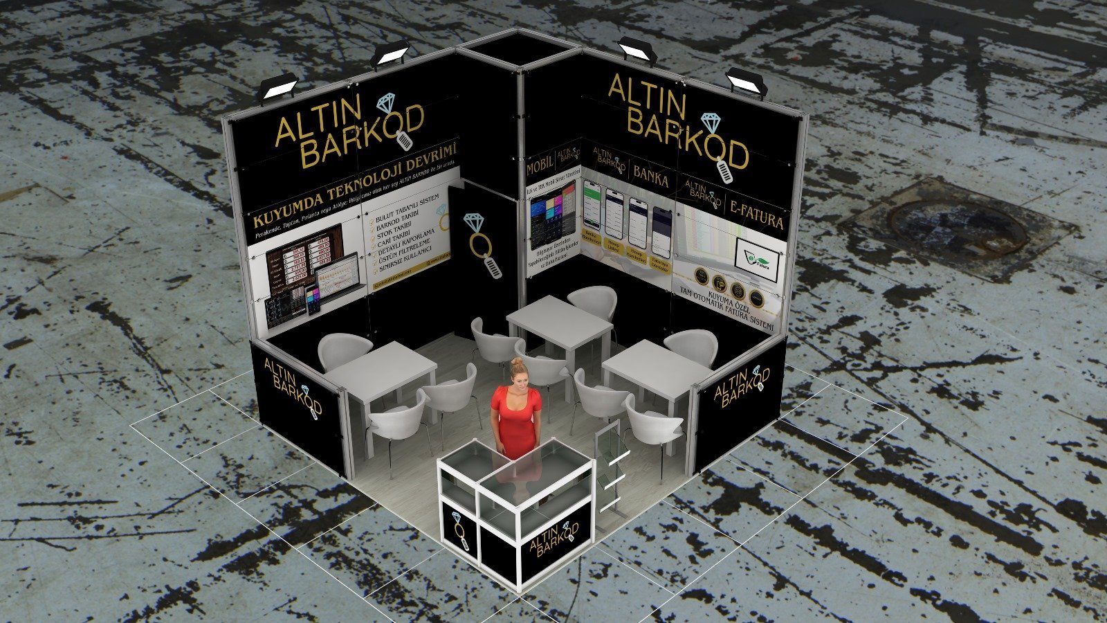 Exhibition stand installation photo 14
